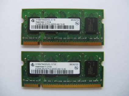 2x 512MB DDR2 533MHz