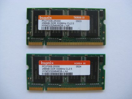 2x 256MB DDR 333MHz
