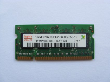 2x 512MB DDR2 667MHz