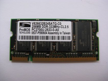 256MB DDR 333MHz