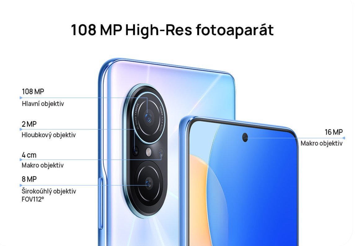 Huawei Nova 9 SE fotoaparáty