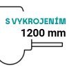 ANO 1200mm s vykrojením pro třetí řadu sedadel