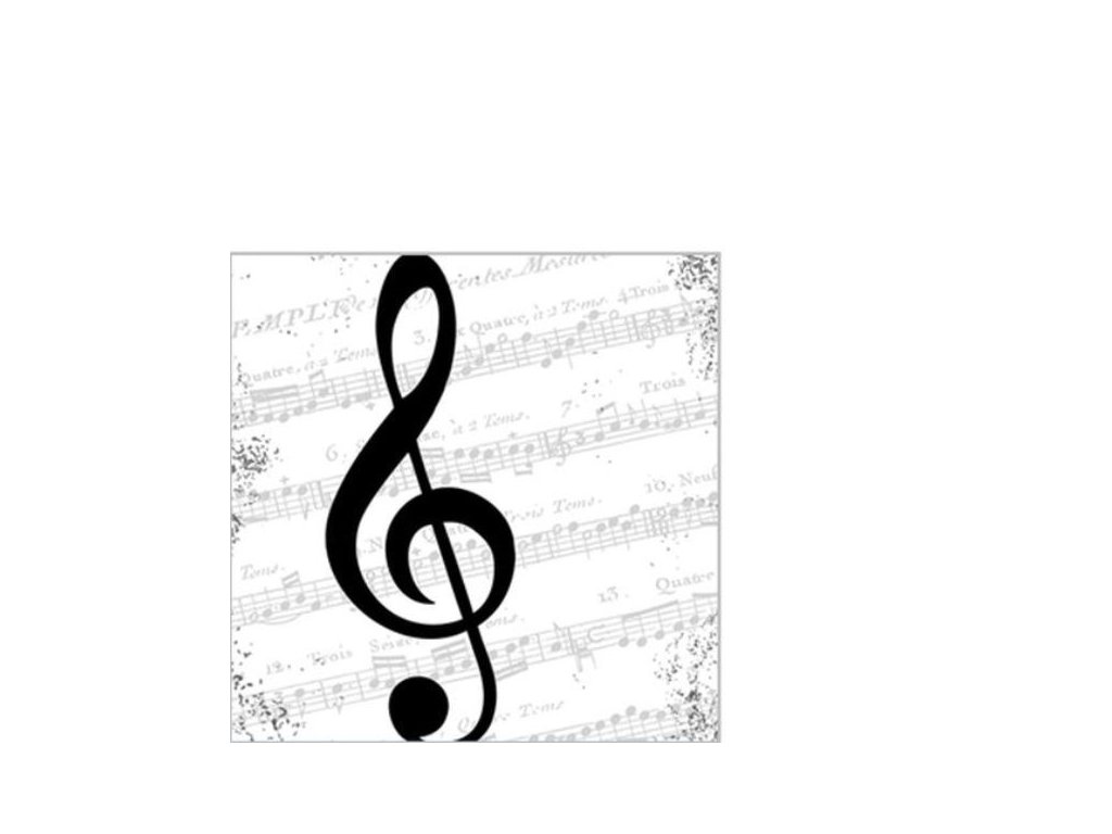 Papírové ubrousky - I Love Music (25x25)