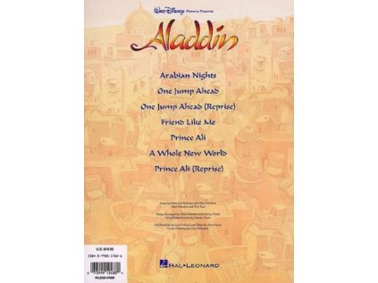 Aladdin - Vocal Selections