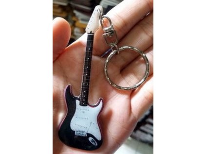 Přívěšek na klíče - Eric Clapton Fender Black Beauty