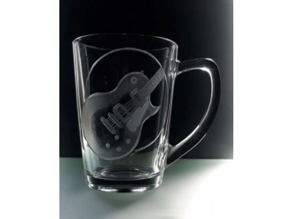 Hrnek skleněný - kytara Les Paul (250ml)