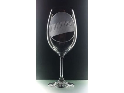 Sklenice na víno - Klaviatura (450ml)