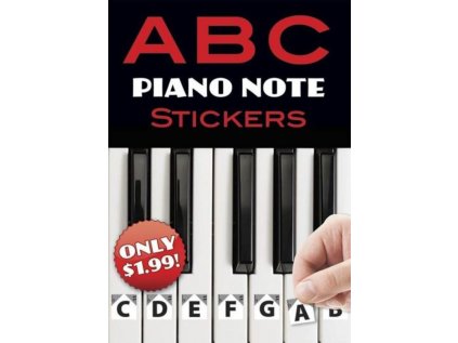 A B C Piano Note Stickers - samolepky na klaviaturu (noty)