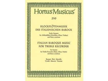 Hudba italského baroka pro zobcovou flétnu