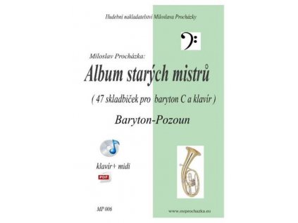 Album starých mistrů pro baryton / pozoun a klavír + CD