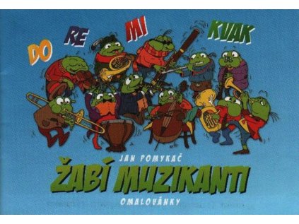 Žabí muzikanti - omalovánky