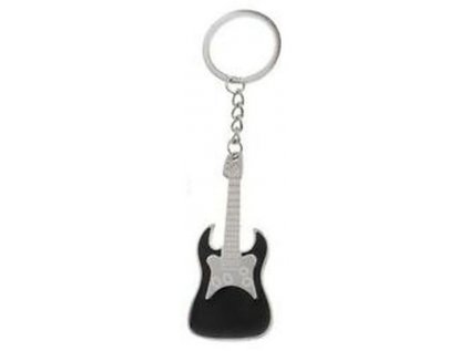 Přívěšek na klíče - kytara (černá)