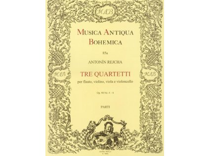 Tre quartetti per flauto, violino, viola e violoncello op. 98, č. 4-6