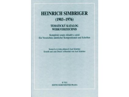 Heinrich Simbriger (1903-1976) - tematický katalog