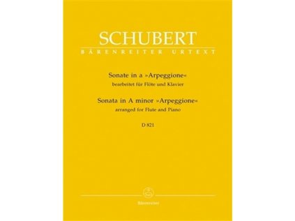 Sonáta a moll Arpeggione D 821 - úprava pro flétnu a klavír