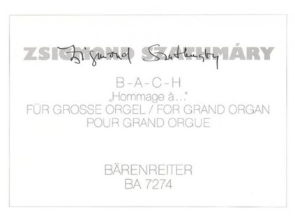 B-A-C-H Hommage a... pro velké varhany (1990)