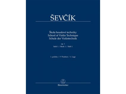 Škola houslové techniky op. 1, sešit 1, 1. poloha