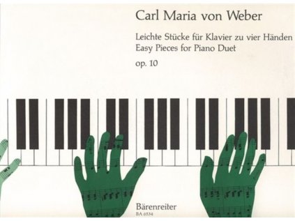 Snadné klavírní skladby pro 4 ruce op. 10  (Weber)