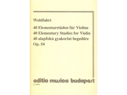 40 Elementary Studies for Violin Op. 54