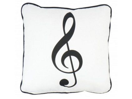 cushion g clef white