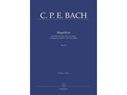 Magnificat (v úpravě pro sóla, sbor a varhany) Wq 215