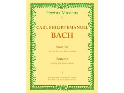 Sonáty pro flétnu a basso continuo, 1. sešit