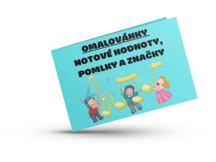 Omalovánky - notové hodnoty, pomlky a značky