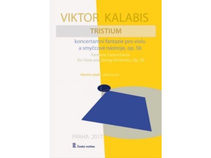 Tristium, koncertantní fantazie pro violu a smyčcové nástroje, op. 56 / klavírní výtah