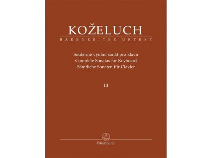Souborné vydání sonát pro klavír III (sonáty 25-37)