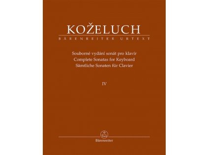 Souborné vydání sonát pro klavír IV (sonáty 38-50)