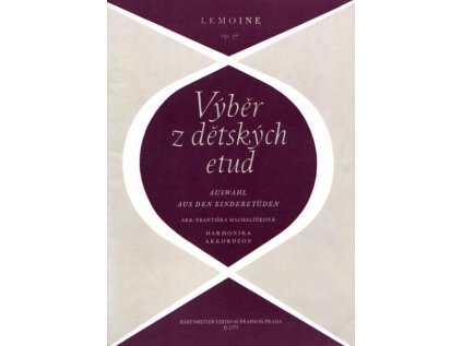 Výběr z dětských etud pro harmoniku op. 37