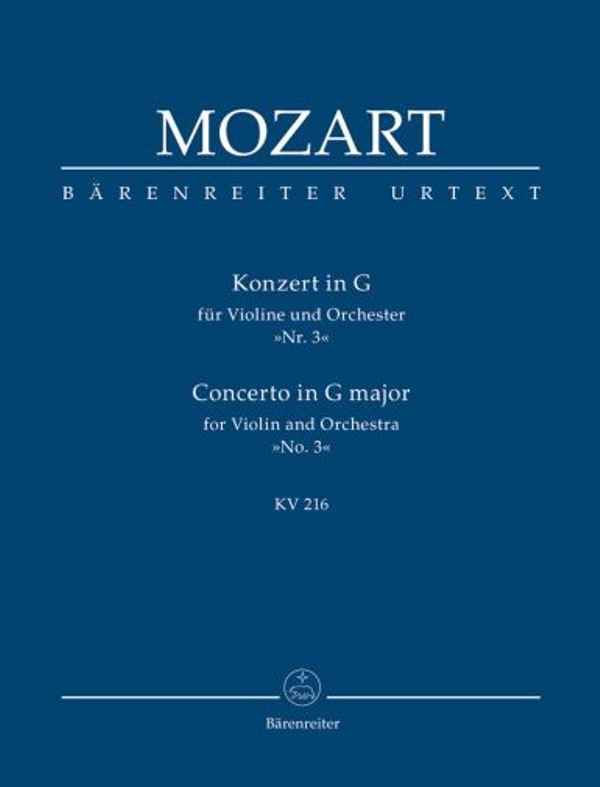 Koncert pro housle a orchestr č. 3 G dur KV 216