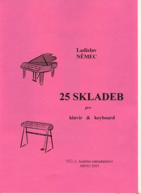 25 skladbiček pro klavír / keyboard