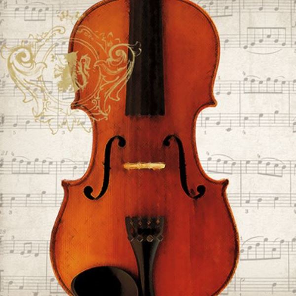 Papírové ubrousky - Concerto Violino (33x33)