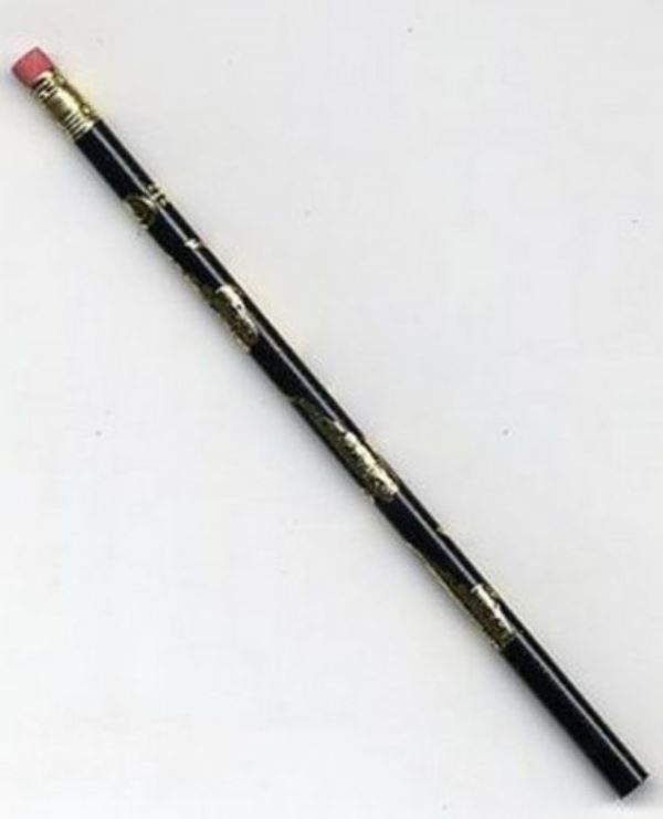 Tužka s gumou - saxofon (černá)