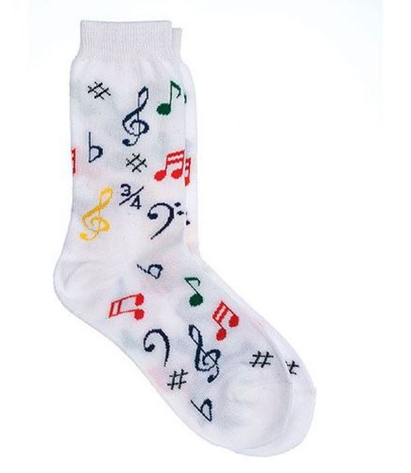 Ponožky - barevné noty (dětské)