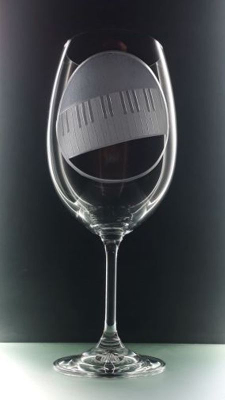 Sklenice na víno - Klaviatura (450ml)