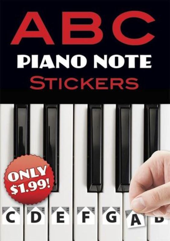 Hal Leonard A B C Piano Note Stickers - samolepky na klaviaturu (noty)