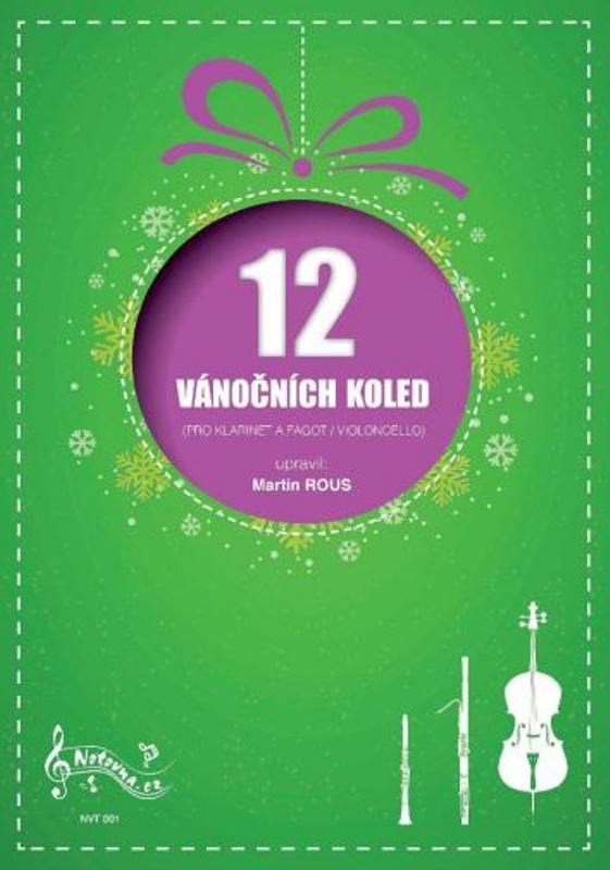 12 Vánočních koled pro klarinet a fagot (violoncello) + audio online