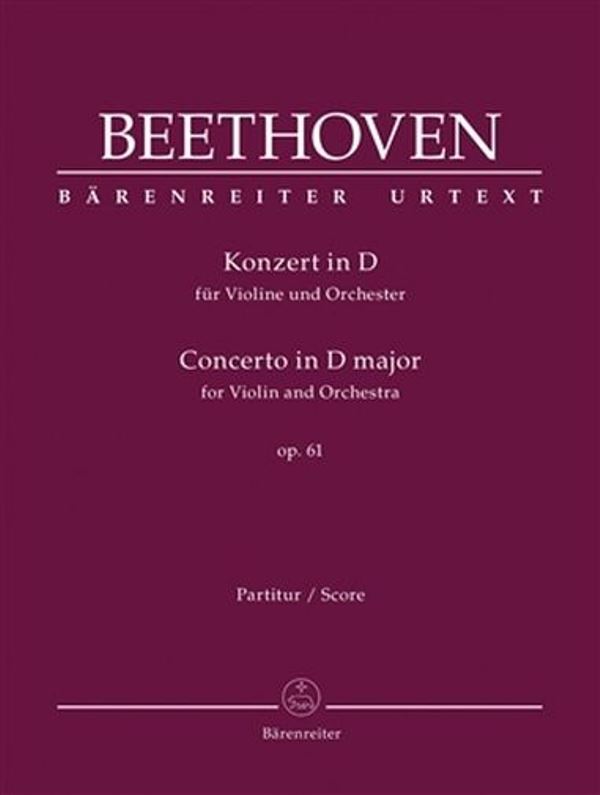 Koncert D dur pro housle a orchestr op. 61 - partitura