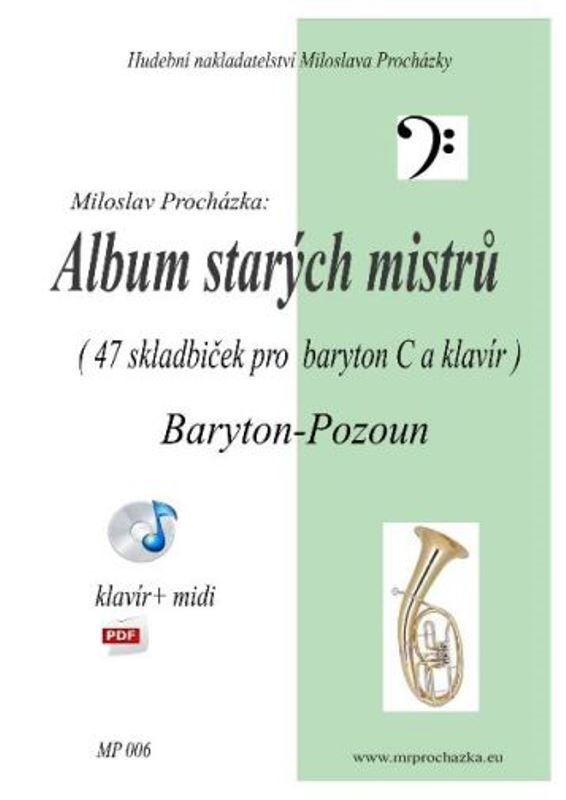 Album starých mistrů pro baryton / pozoun a klavír + CD