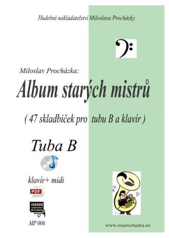 Album starých mistrů pro tubu in B a klavír + CD