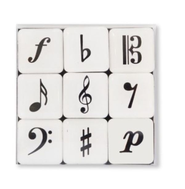 Mini magnet box - hudební symboly