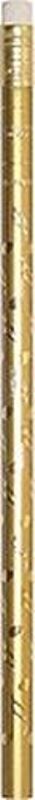 Tužka s gumou - houslový klíč (zlatá)