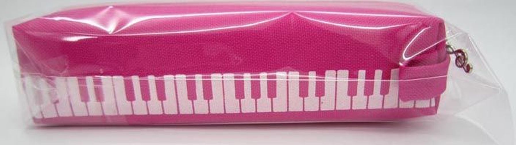 Textilní penál - klaviatura (růžový)
