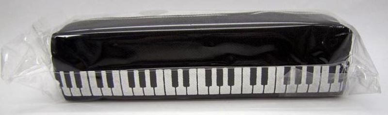 Textilní penál - klaviatura (černý)