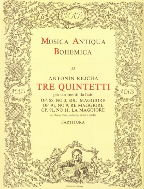 Tre quintetti per stromenti da fiato (op. 88, č. 3, op. 91, č. 9