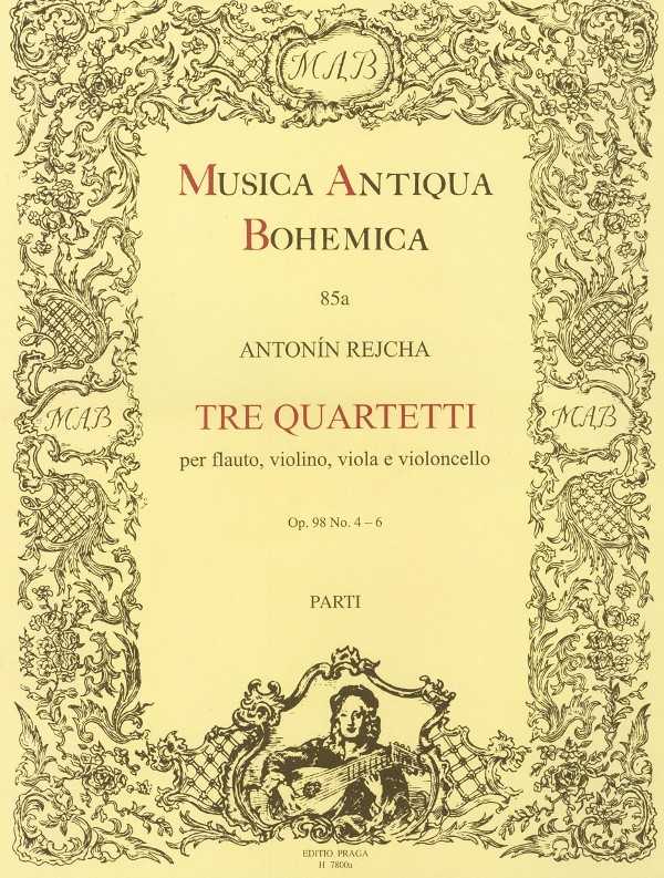Tre quartetti per flauto, violino, viola e violoncello op. 98, č