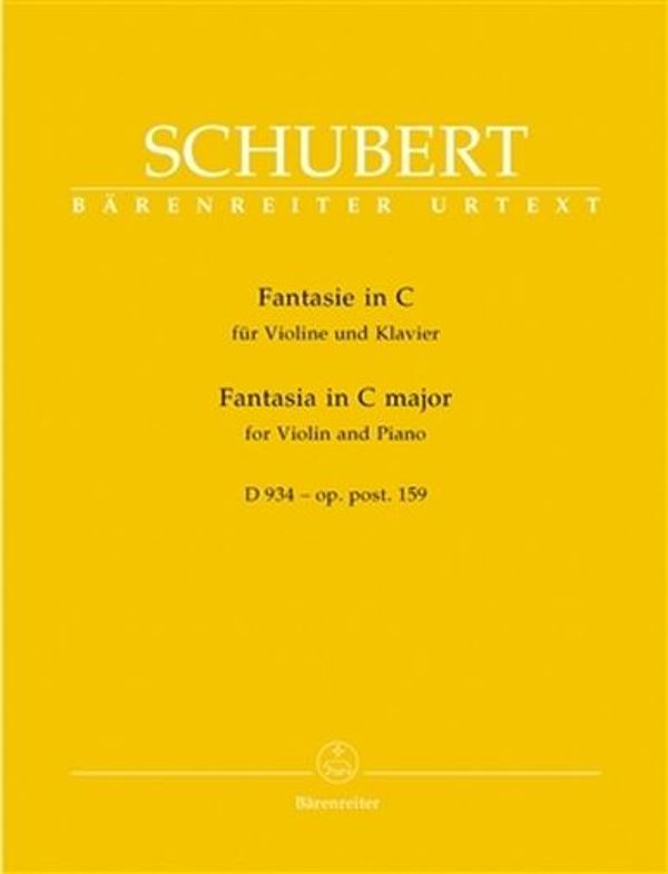 Fantazie C dur pro housle a klavír D 934 op. 159
