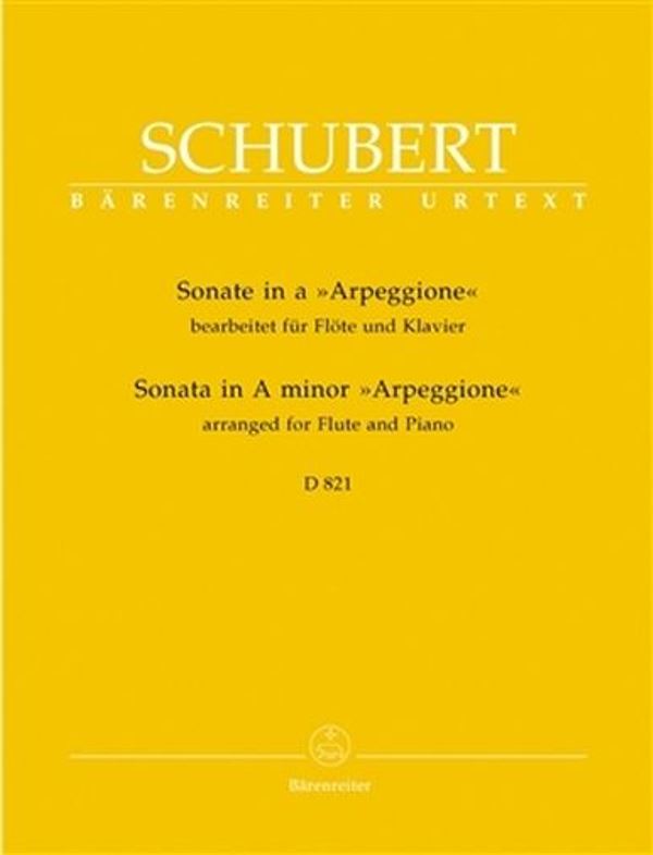 Sonáta a moll Arpeggione D 821 - úprava pro flétnu a klavír